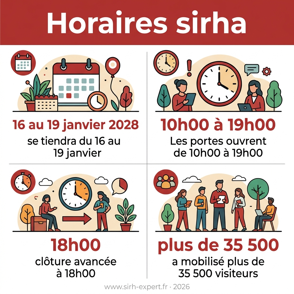 Infographie — horaires sirha