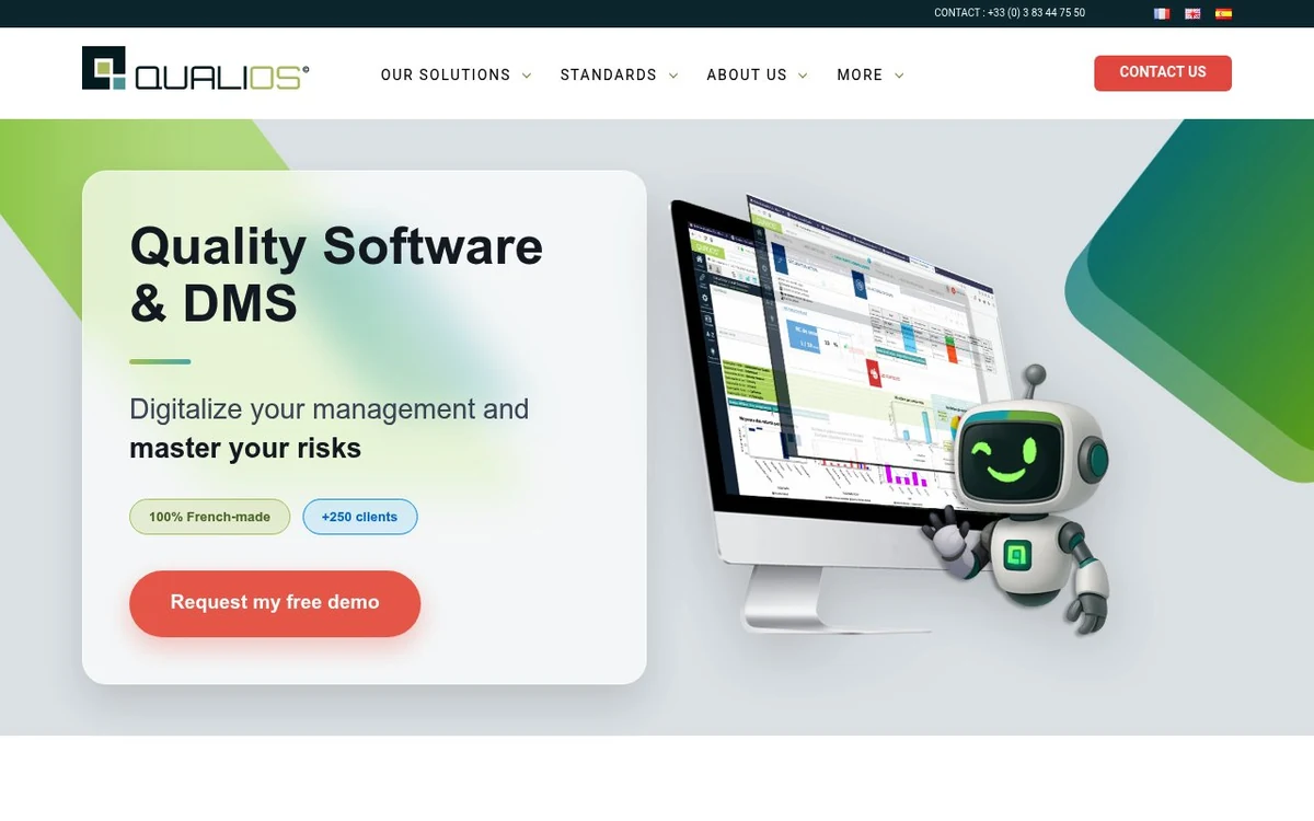 Apercu du site Qualios
