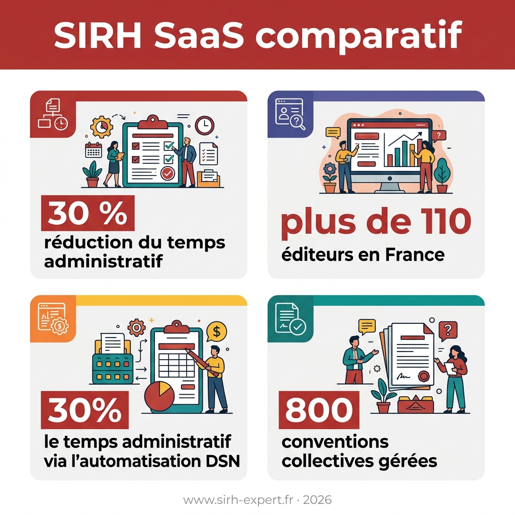 Infographie — SIRH SaaS comparatif