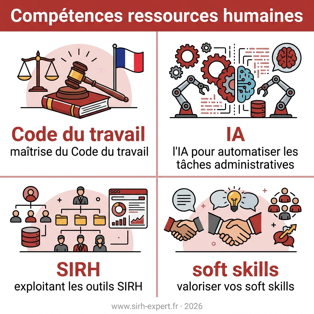 Infographie — compétences ressources humaines