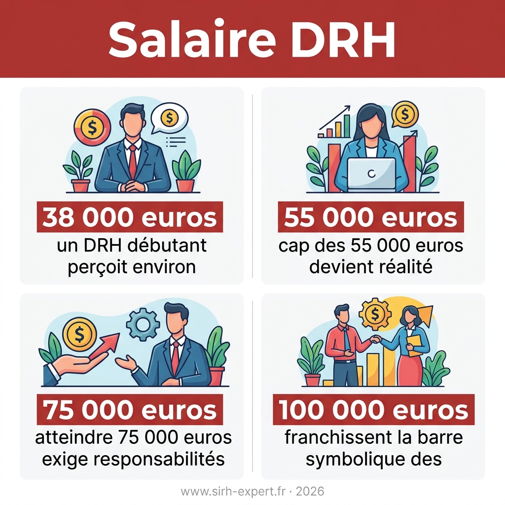 Infographie — salaire DRH