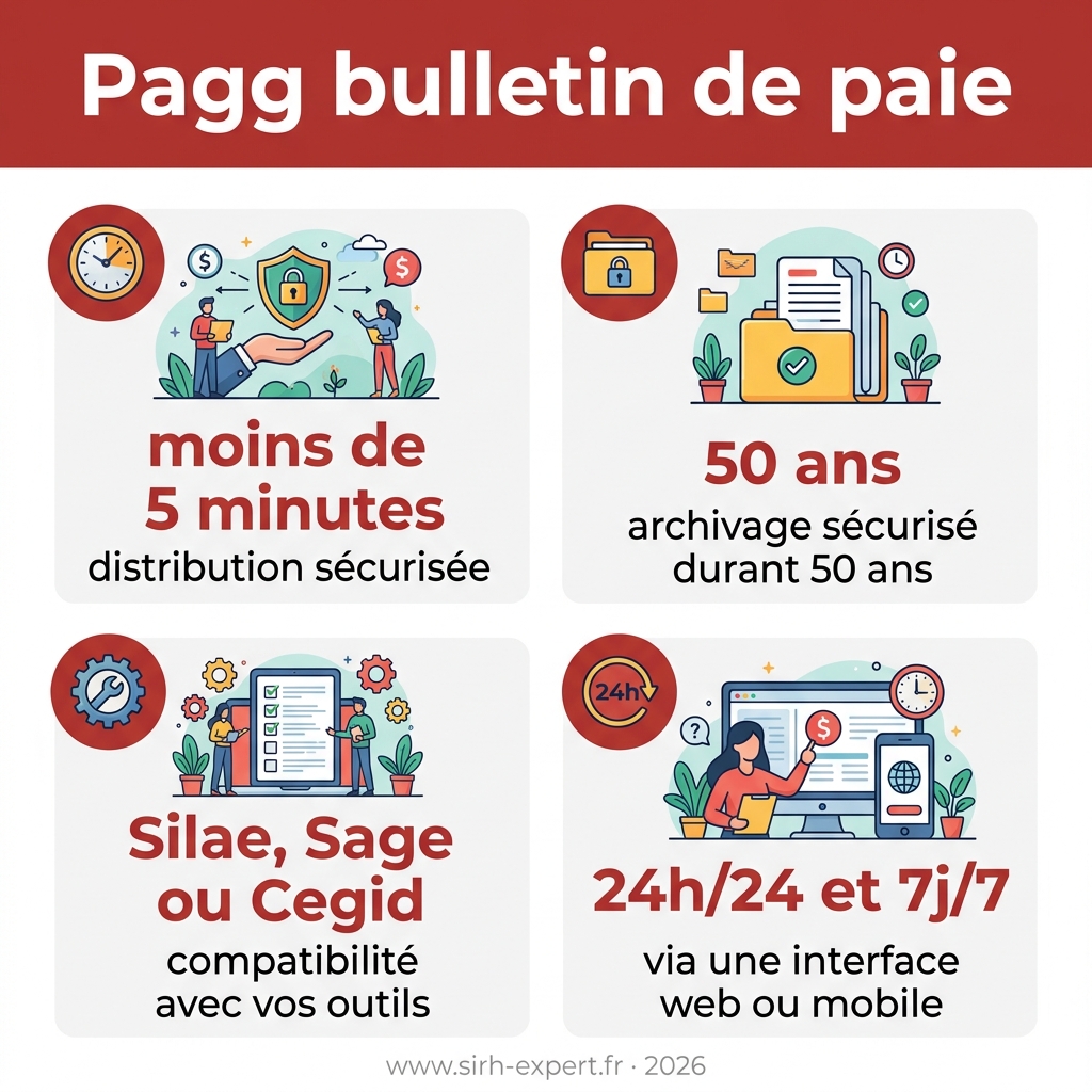 Infographie — pagga bulletin de paie
