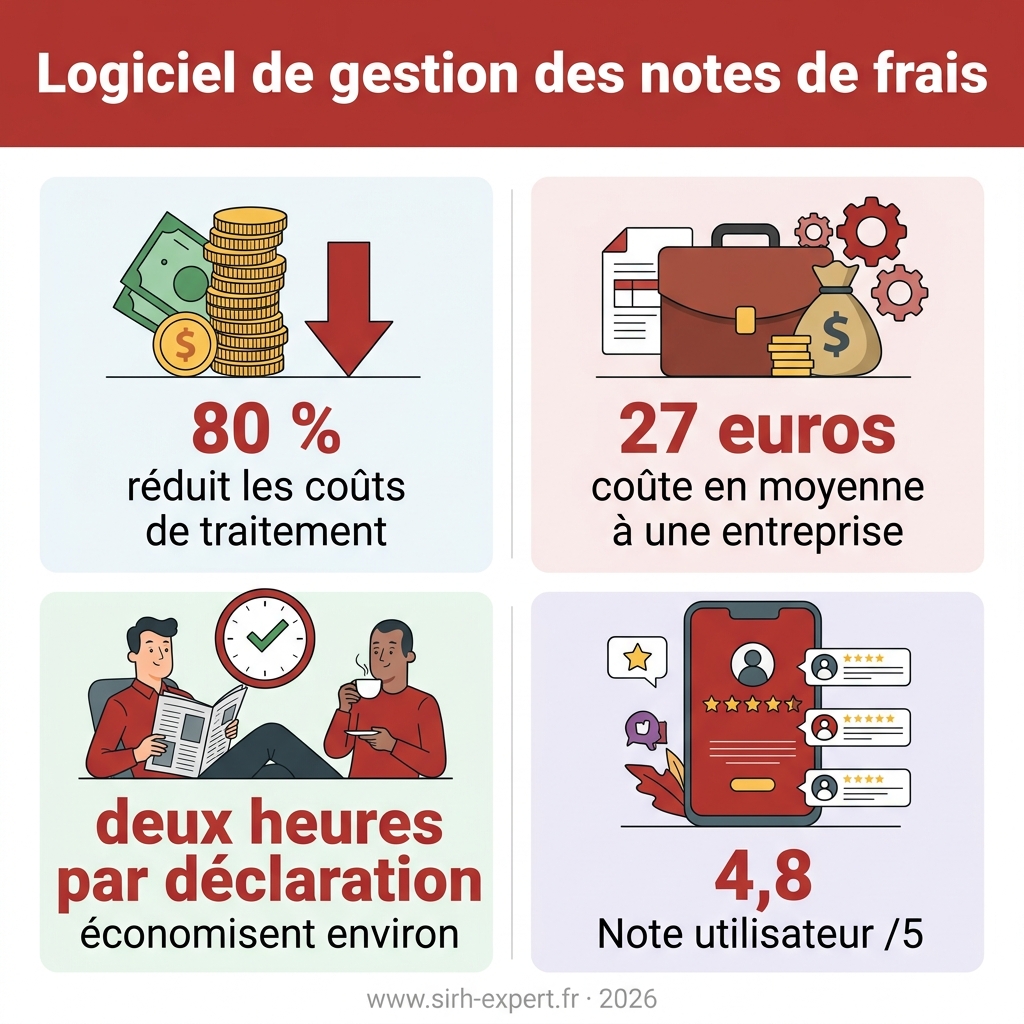 Infographie — logiciel de gestion des notes de frais